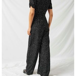 Polka dots silk jumpsuit